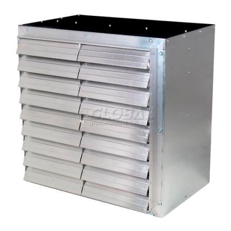 J & D Manufacturing J&D 36in Galvanized Wall Master Exhaust Fan, Direct Drive, 1/2hp VF36DM